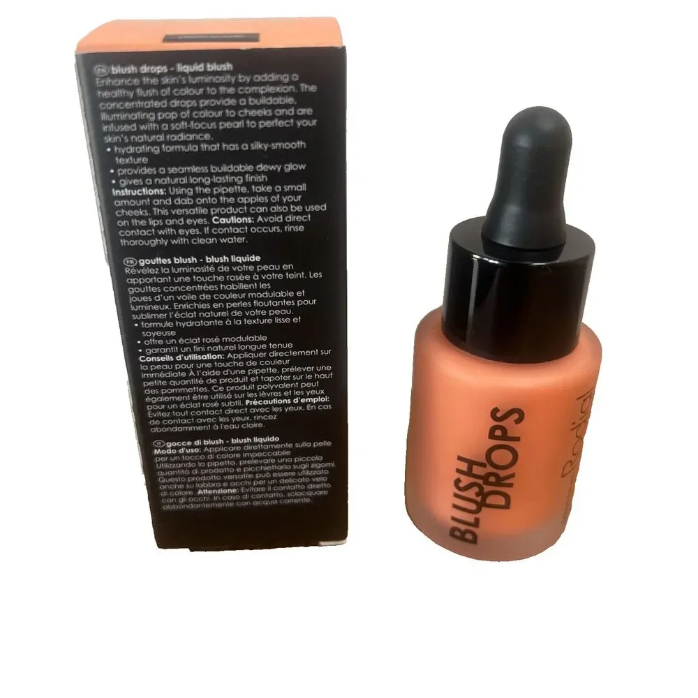 Rodial Blush Drops Liquid Blush Color Apricot Sorbet Nourishing 0.5 fl oz NEW